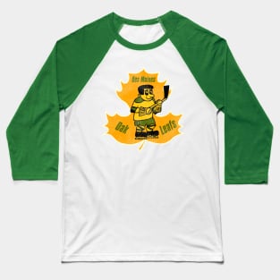 Defunct Des Moines Oak Leafs Hockey Team Baseball T-Shirt